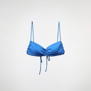 ZARA Ruched Bikini Top NEW WITH TAGS